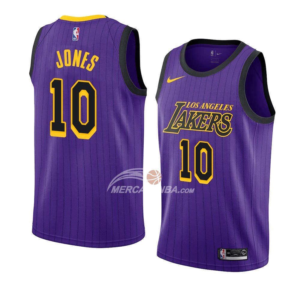 Maglia Los Angeles Lakers Jemerrio Jones Citta 2018-19 Viola